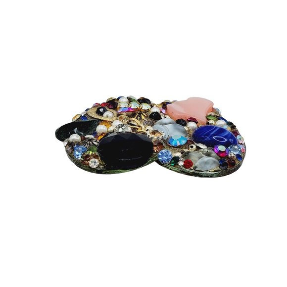 Vintage 90s Artist Signed Artisan Brooch (A1221) - Picture 3 of 5